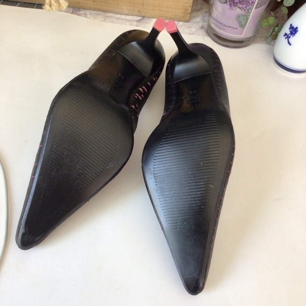 Paloma Barcelo Black Pink Heels - Picture 2 of 10
